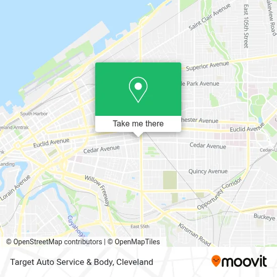 Target Auto Service & Body map