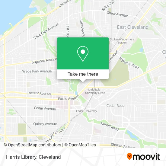 Harris Library map