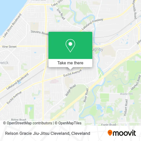 Relson Gracie Jiu-Jitsu Cleveland map
