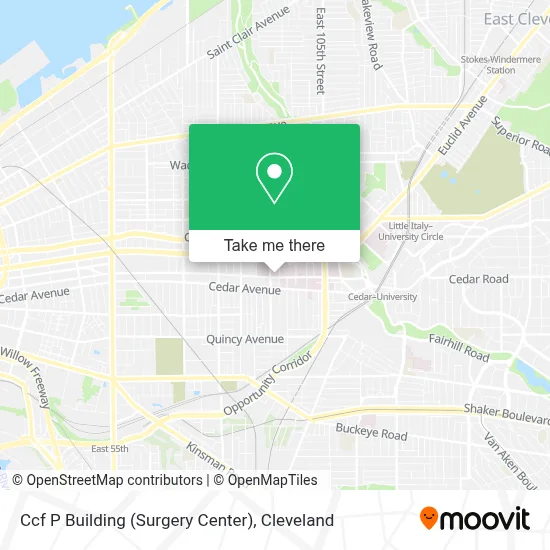 Ccf P Building (Surgery Center) map