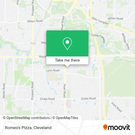Romeo's Pizza map