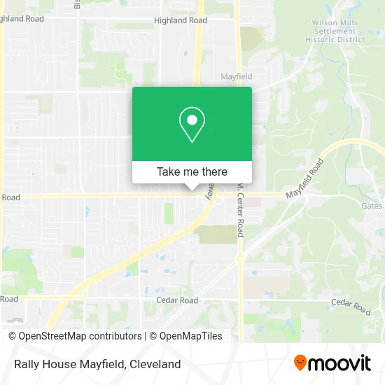 Rally House Mayfield map