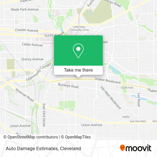 Auto Damage Estimates map