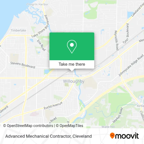 Advanced Mechanical Contractor map