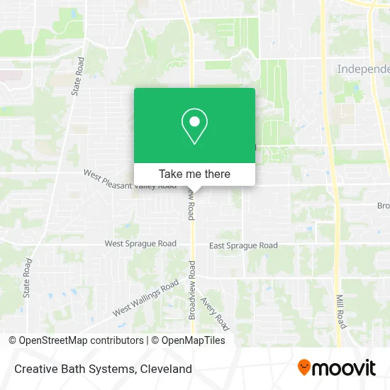Creative Bath Systems map