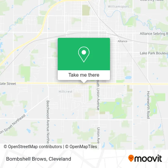 Bombshell Brows map