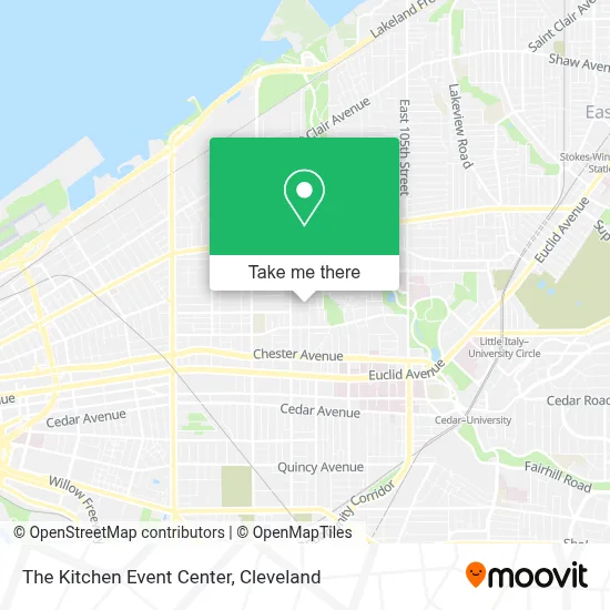 The Kitchen Event Center map