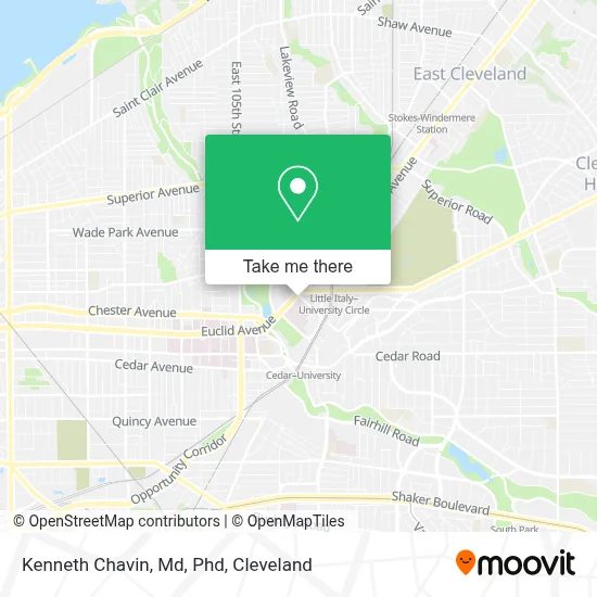 Kenneth Chavin, Md, Phd map