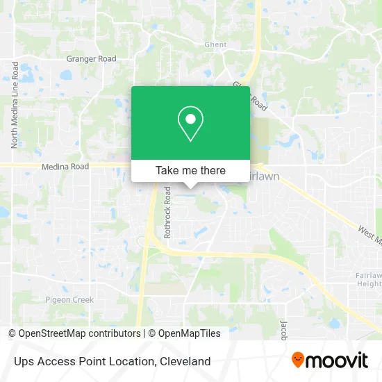 Ups Access Point Location map