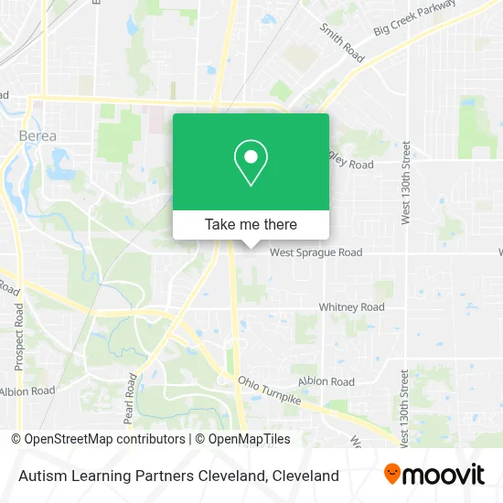 Autism Learning Partners Cleveland map