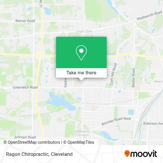 Ragon Chiropractic map