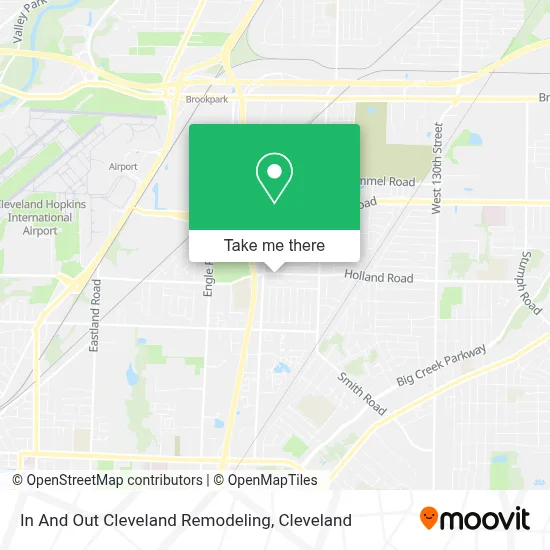 In And Out Cleveland Remodeling map