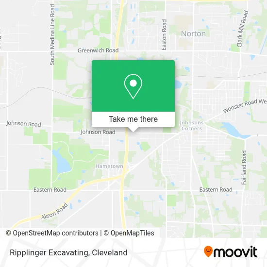 Ripplinger Excavating map