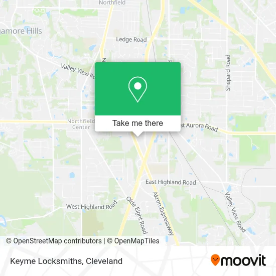 Keyme Locksmiths map