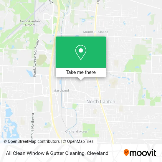 All Clean Window & Gutter Cleaning map