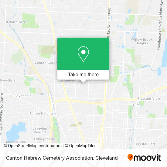 Canton Hebrew Cemetery Association map