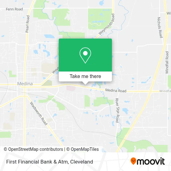 First Financial Bank & Atm map