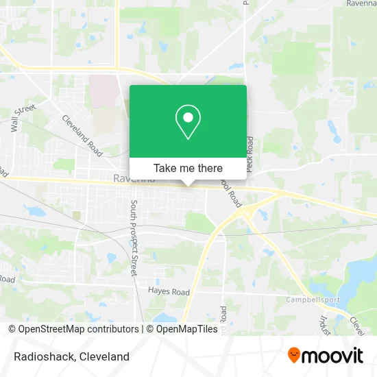 Radioshack map