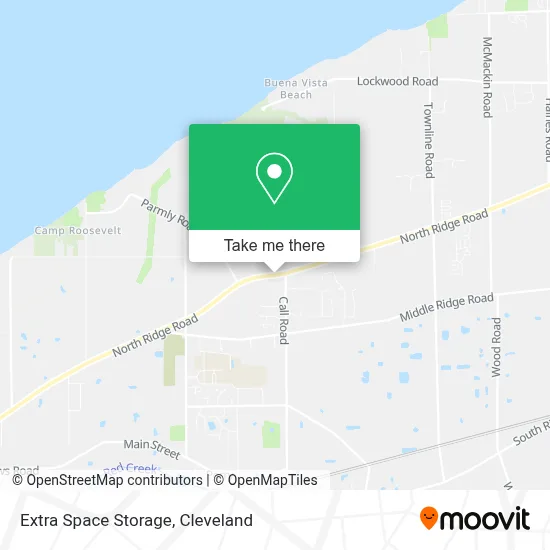 Extra Space Storage map