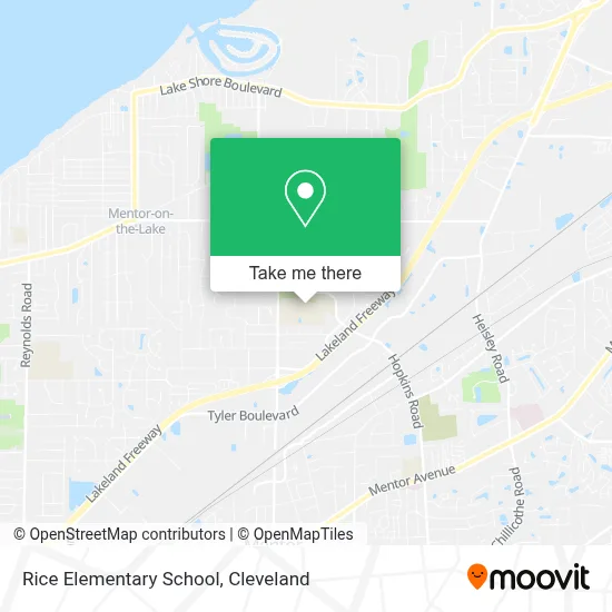 Rice Elementary School map