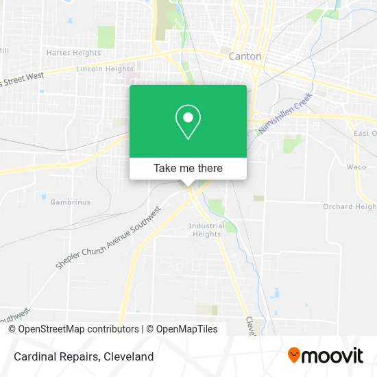 Cardinal Repairs map