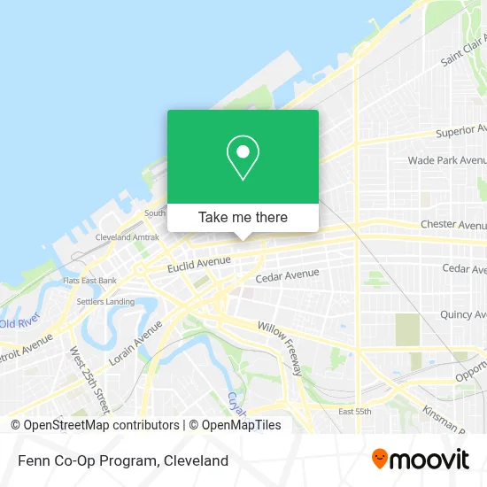 Fenn Co-Op Program map