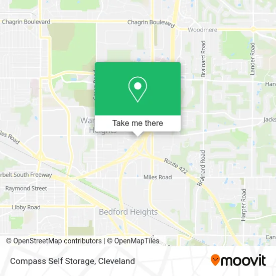 Compass Self Storage map