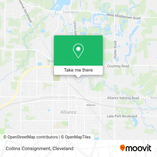 Collins Consignment map