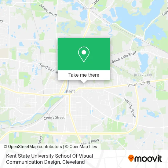 Kent State University School Of Visual Communication Design map