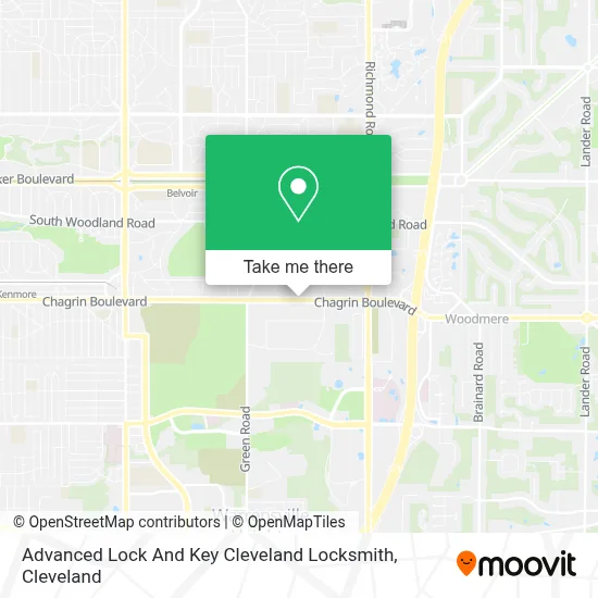 Advanced Lock And Key Cleveland Locksmith map