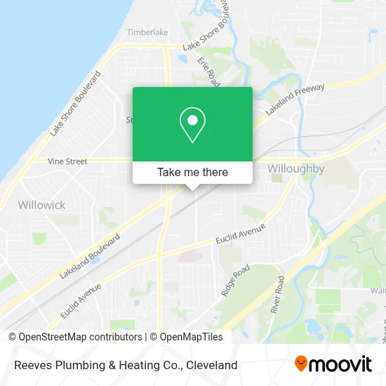Reeves Plumbing & Heating Co. map
