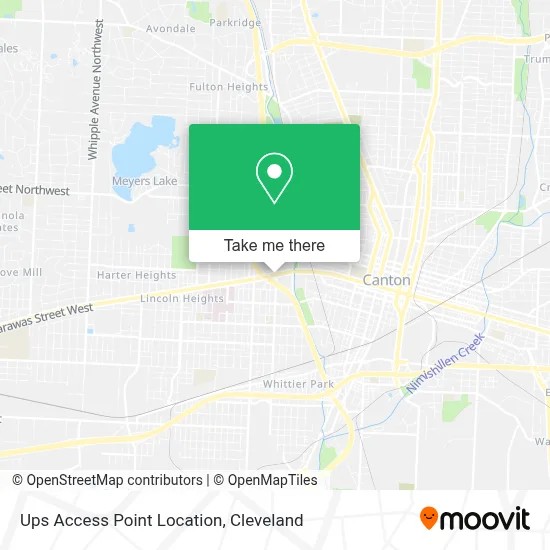 Ups Access Point Location map