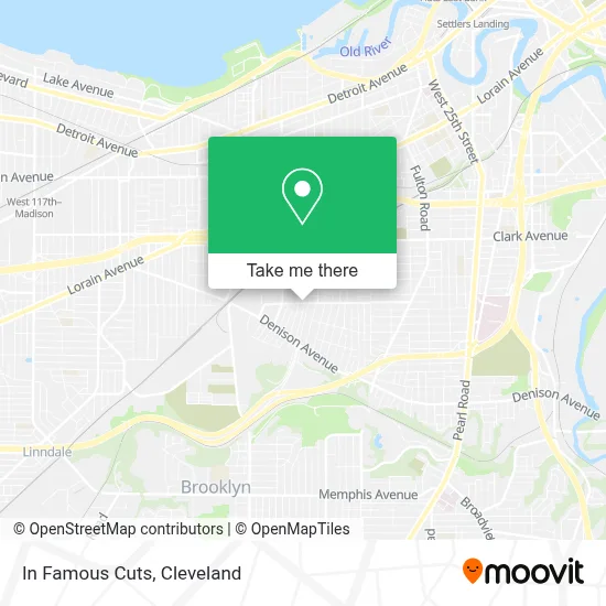 In Famous Cuts map