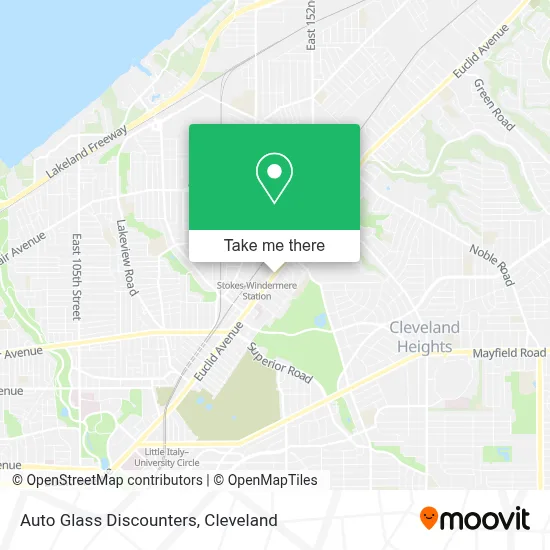 Auto Glass Discounters map