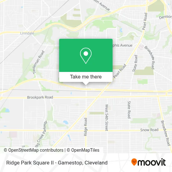 Ridge Park Square II - Gamestop map