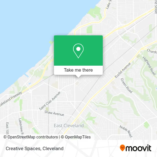 Creative Spaces map