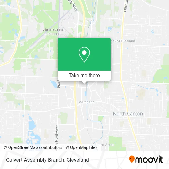 Calvert Assembly Branch map