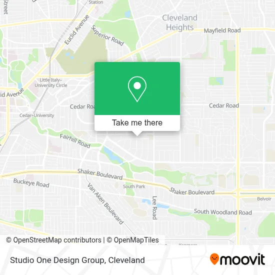 Studio One Design Group map