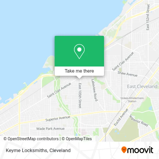 Keyme Locksmiths map