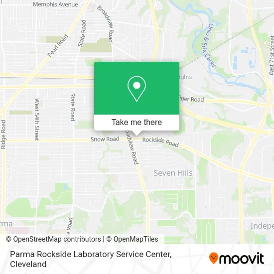 Parma Rockside Laboratory Service Center map