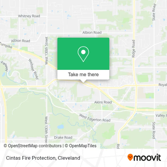 Cintas Fire Protection map