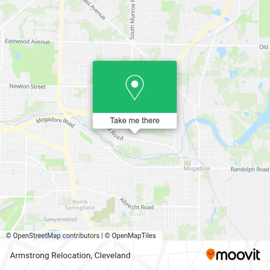 Armstrong Relocation map