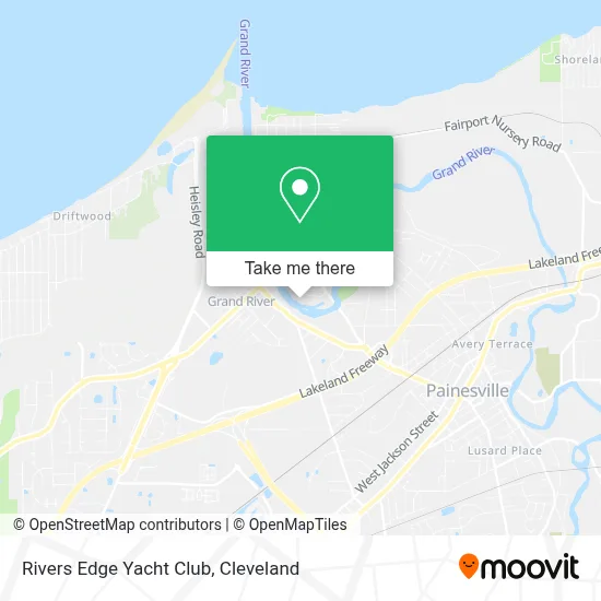 Rivers Edge Yacht Club map