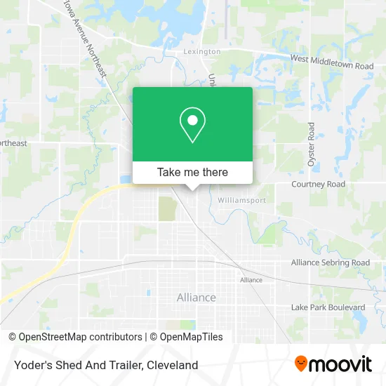 Yoder's Shed And Trailer map
