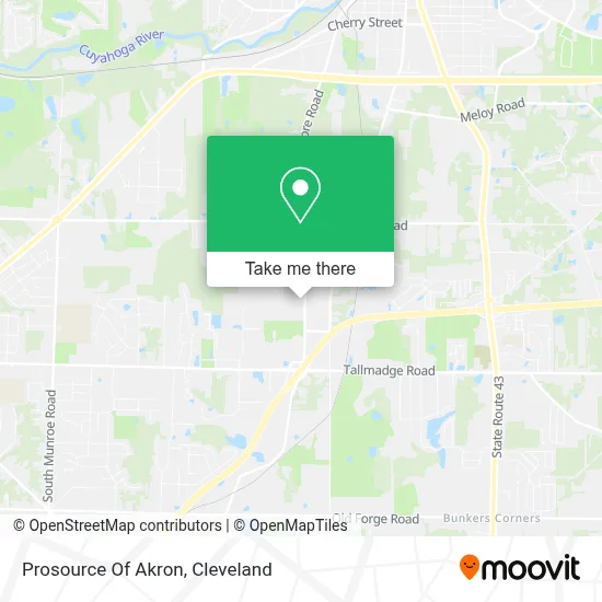 Prosource Of Akron map