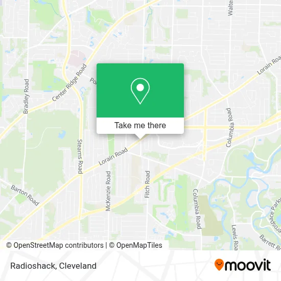 Radioshack map