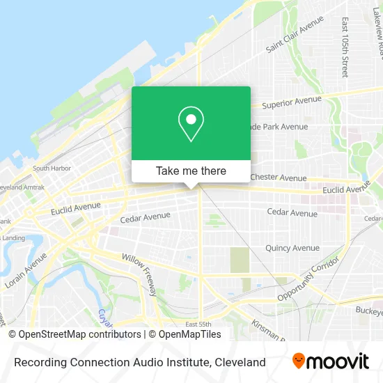 Recording Connection Audio Institute map