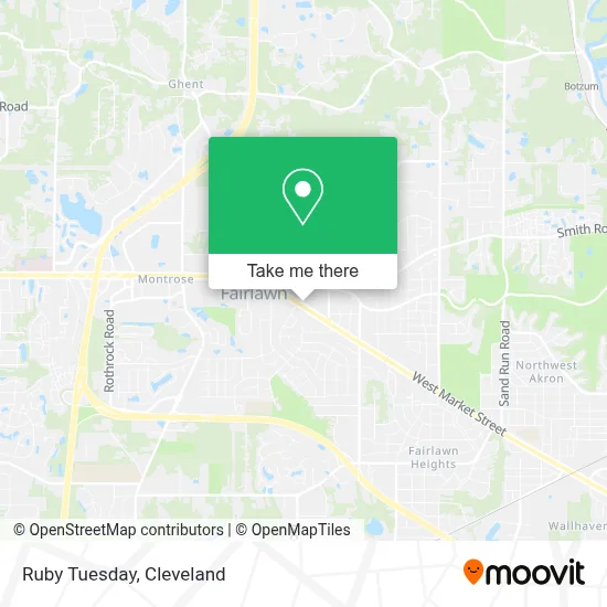Ruby Tuesday map