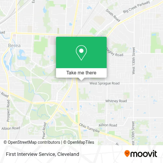 First Interview Service map
