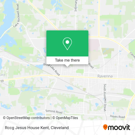 Rccg Jesus House Kent map